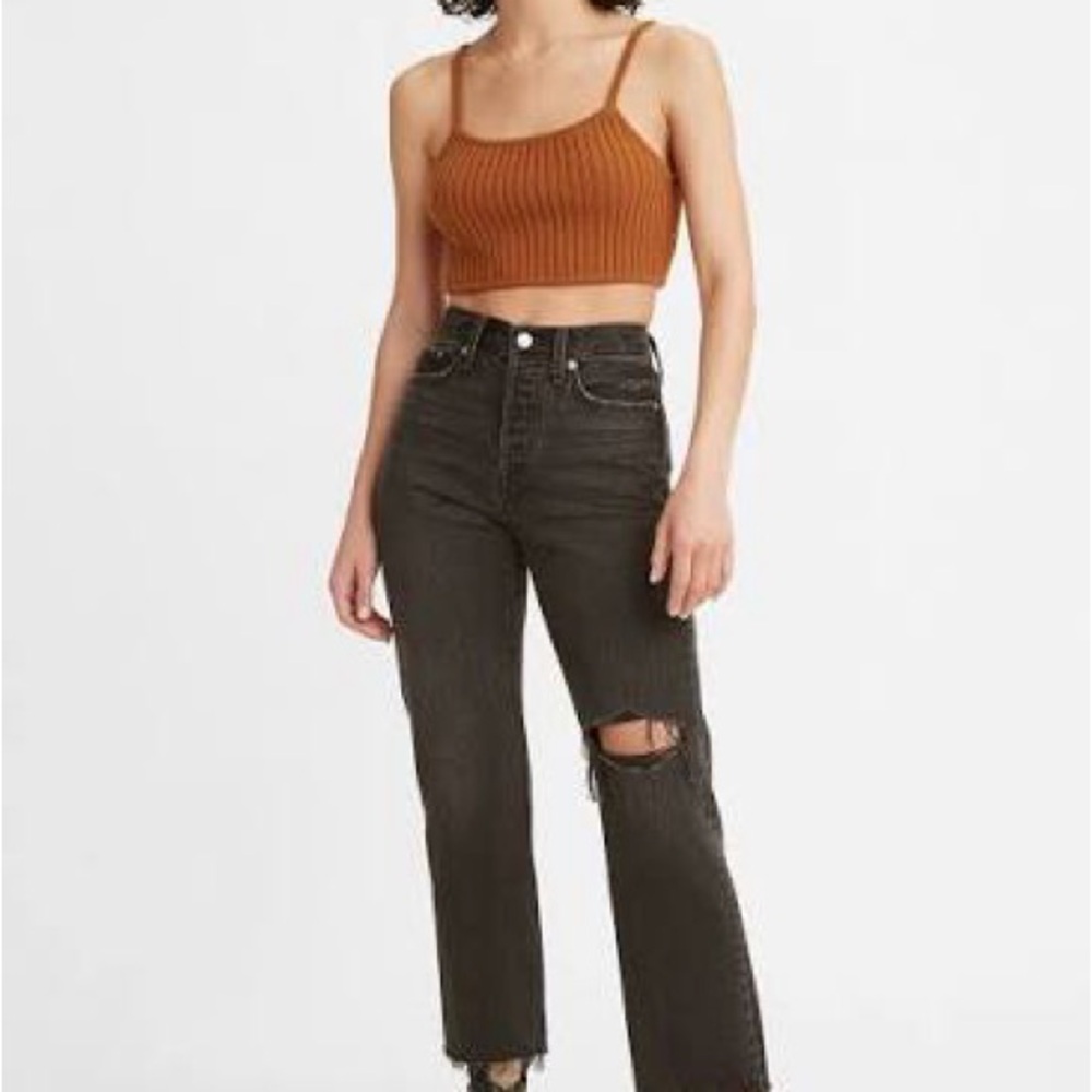 Levi's Women's Black Straight Leg Jeans 26x28 - After Sunset